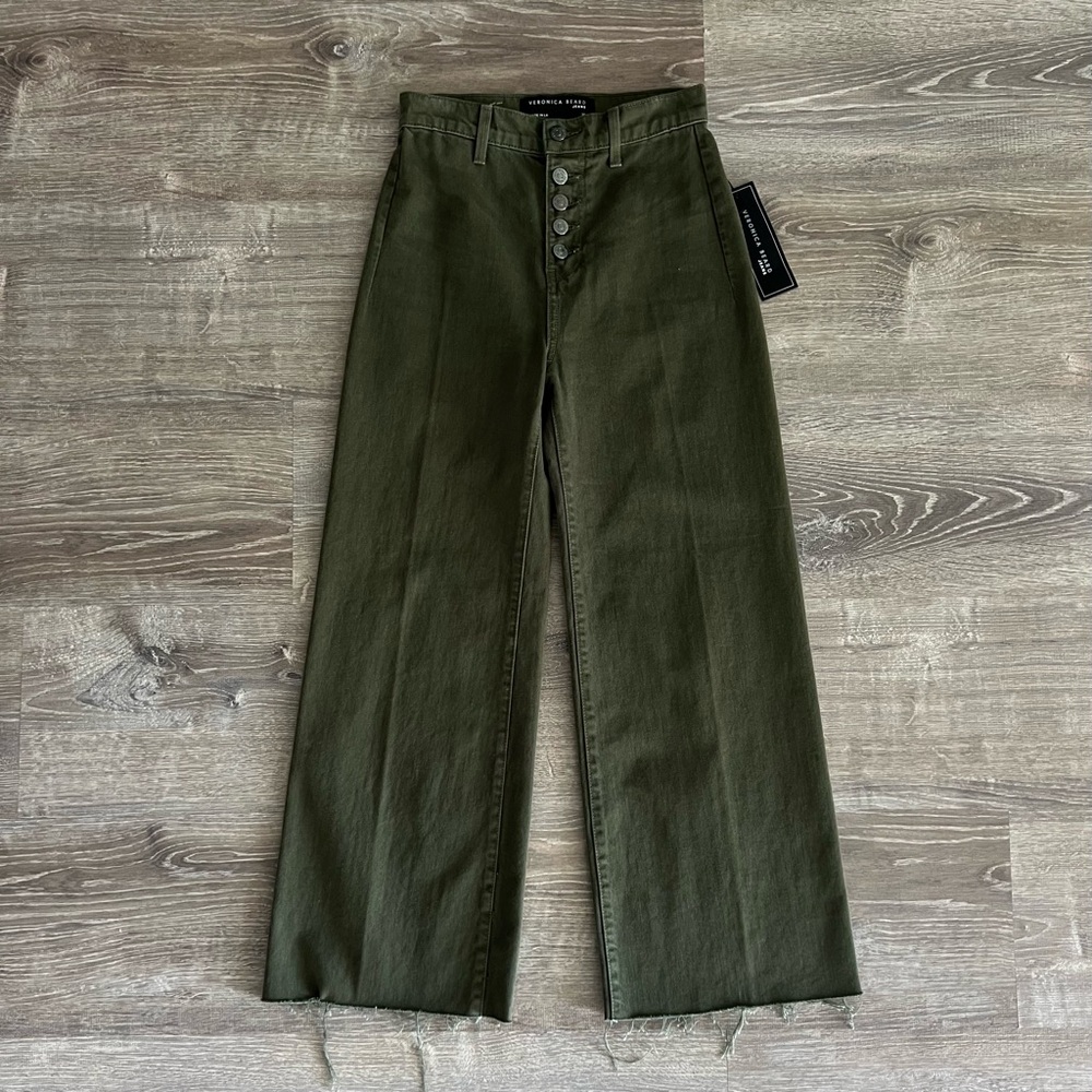 Veronica Beard Grant Wide Leg Jeans